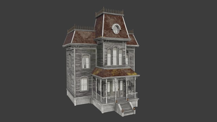 Psycho House Alfred Hitchcock 3D Model