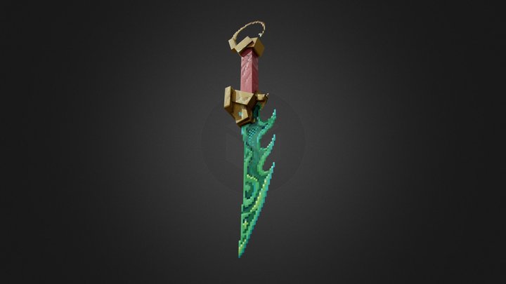 Chinese style dagger 3D Model
