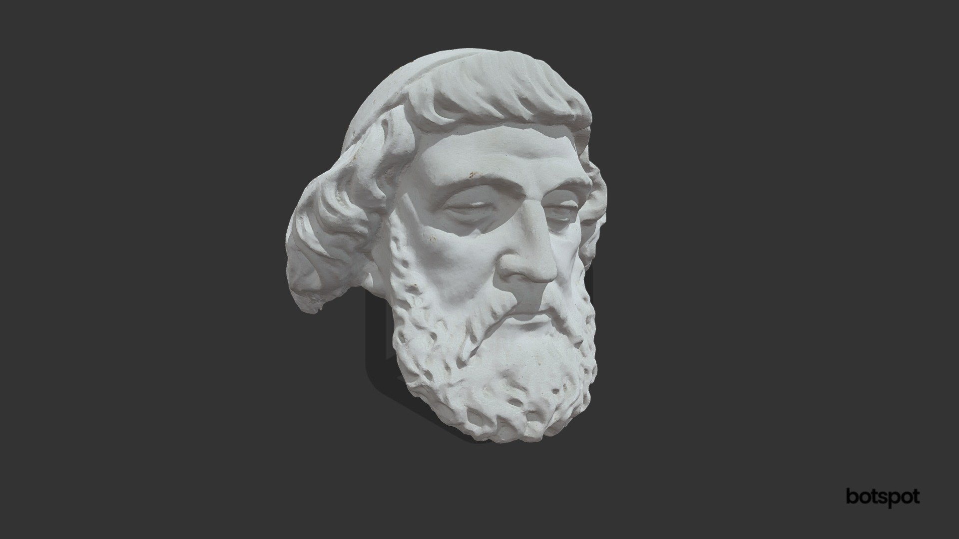 Ancient head sculpture — Sketchfab embed 3D viewer