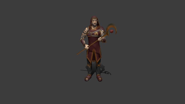 Fire Mage OC 3D Model
