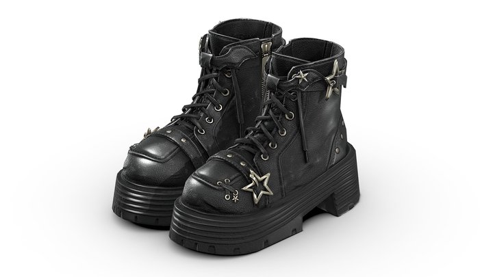 gothic shoe 3D Model