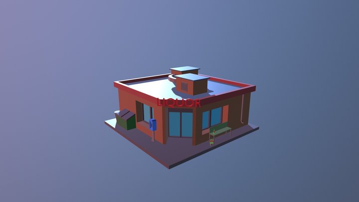 Liquor Store 3D Model