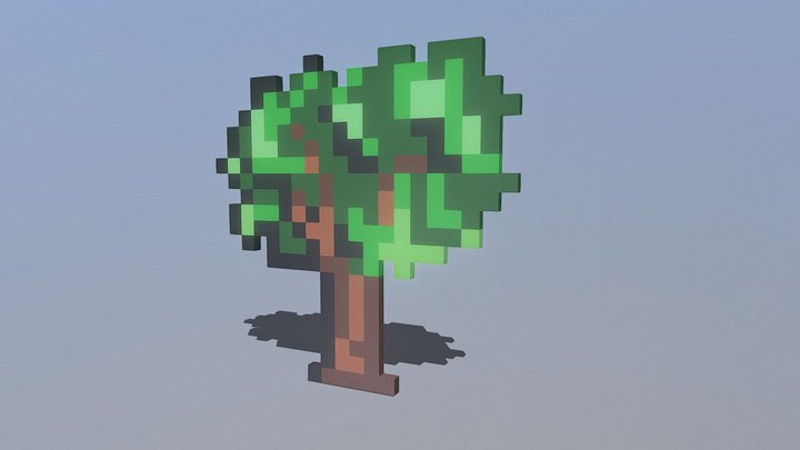 Pixel tree 1 3D Model