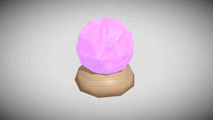 Lamp Small Purple Glow 3D Model
