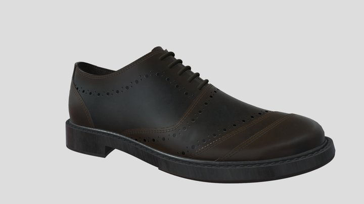 Oxford Shoe Series_Model 2 3D Model