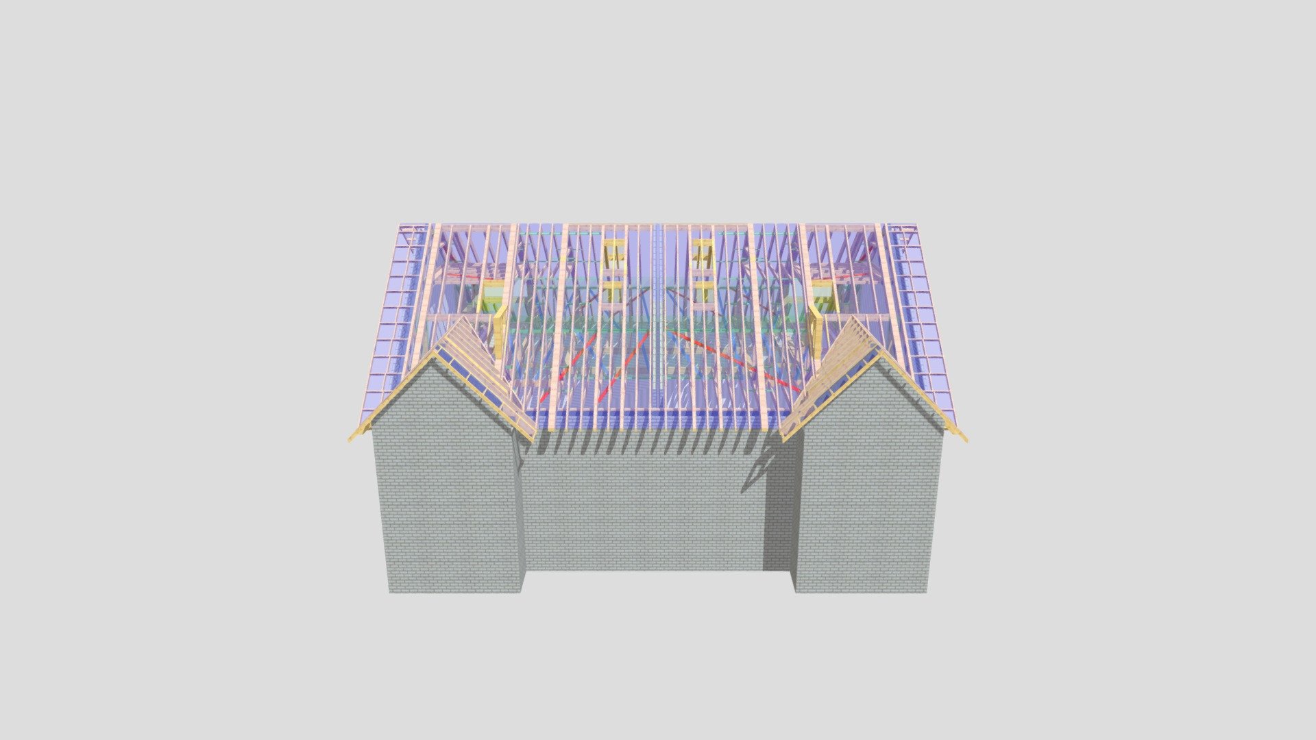 P12385B, Plots 6 & 7 Roof Layout - Download Free 3D Model By Martin ...