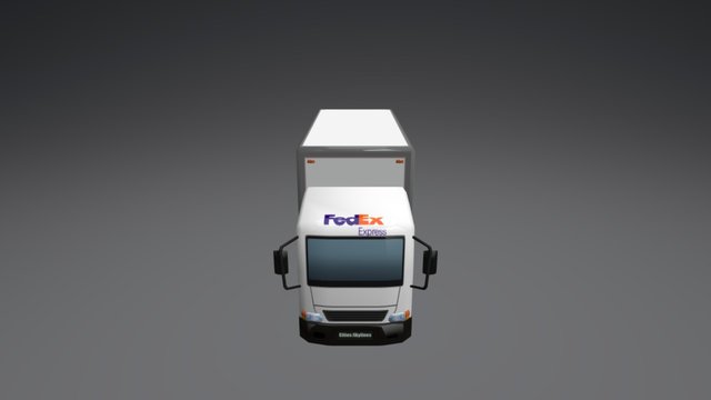 Truck - (LKW): FedEx 3D Model