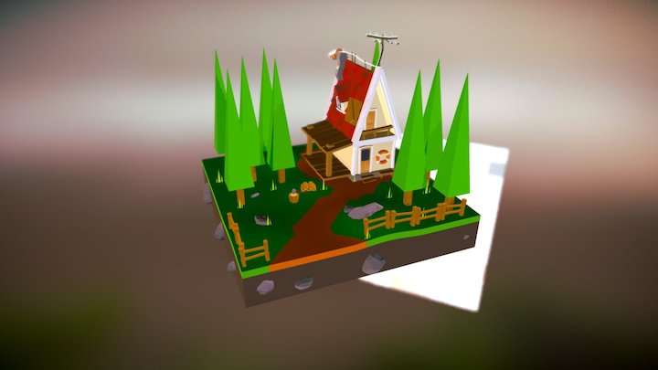 House in the Forest 3D Model
