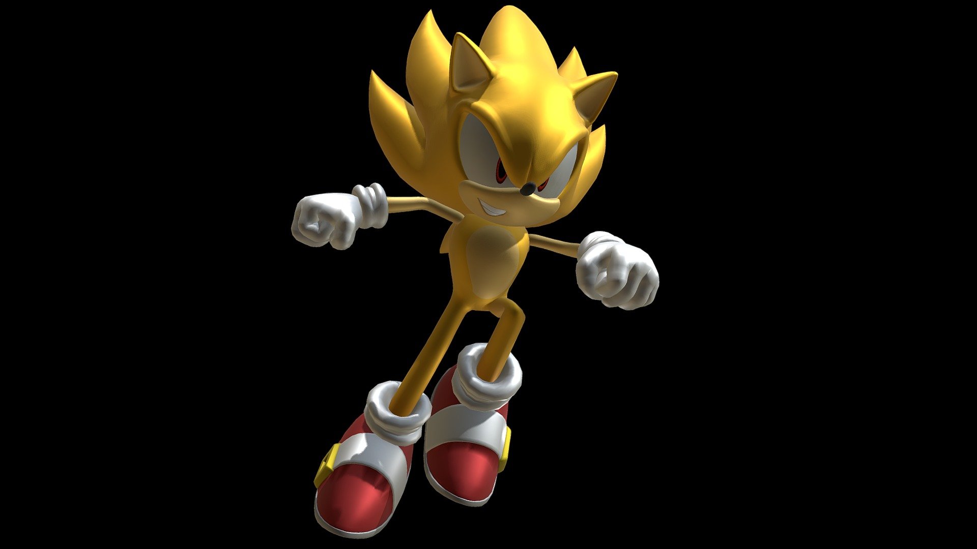 Sonic The Hedgeblog — A spin around of the Super Sonic model used in the