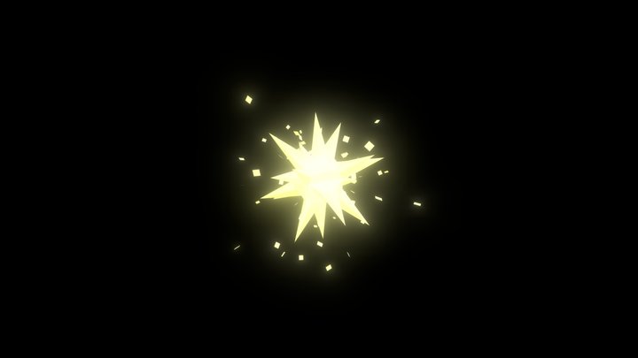 Explosion effect - Toon 3D Model