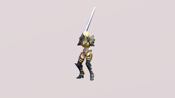 Women ready to fight 3D Model