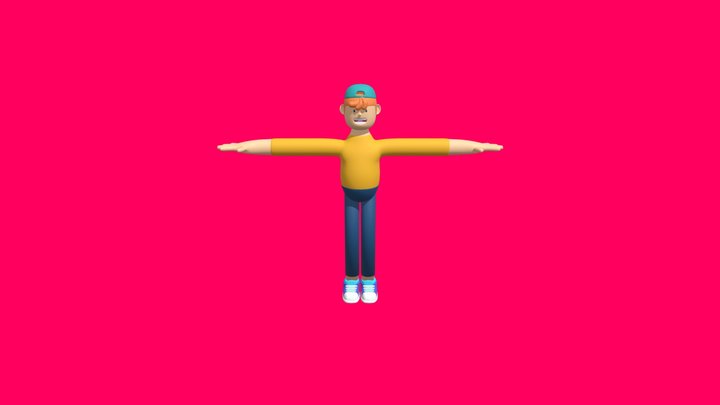 Cap Boy 3D Model