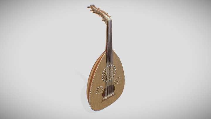 Oud Model 3D Model