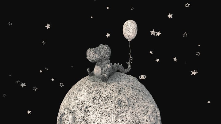Dreams, fairytales, and dinosaurs 3D Model
