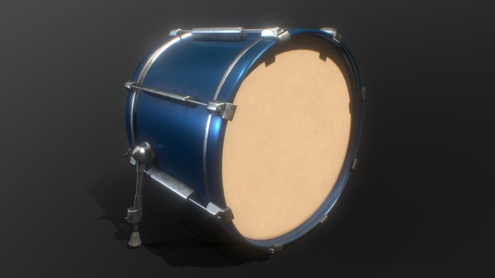 Bass Drum 3D Model