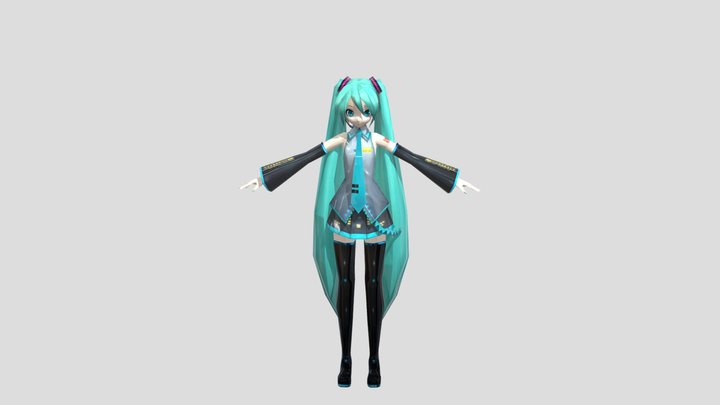 PSP - Hatsune Miku Project DIVA Extend - Hatsune 3D Model