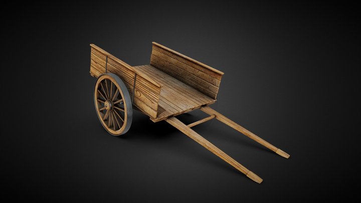 Old Cart 3D Model