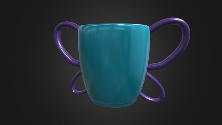 Butterfly Mug 3D Model