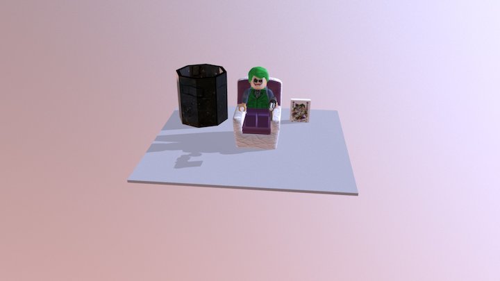 Joker Lego 3D Model