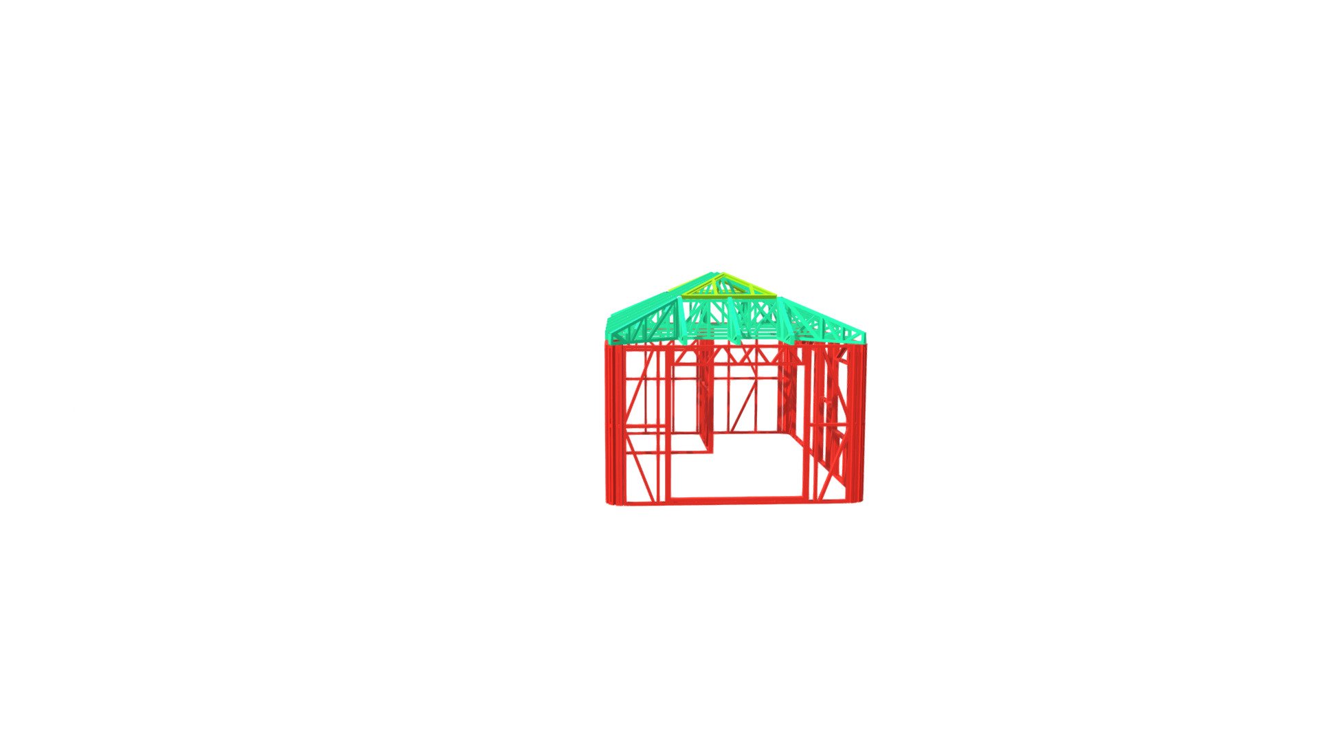 Thomas - 6m x 4m Cabin - HIP Roof - Download Free 3D model by Steel ...