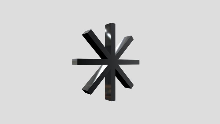 Eight Bar Structural 3D Asterisk