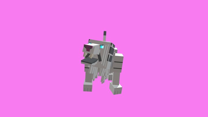 White Tiger 3D Model
