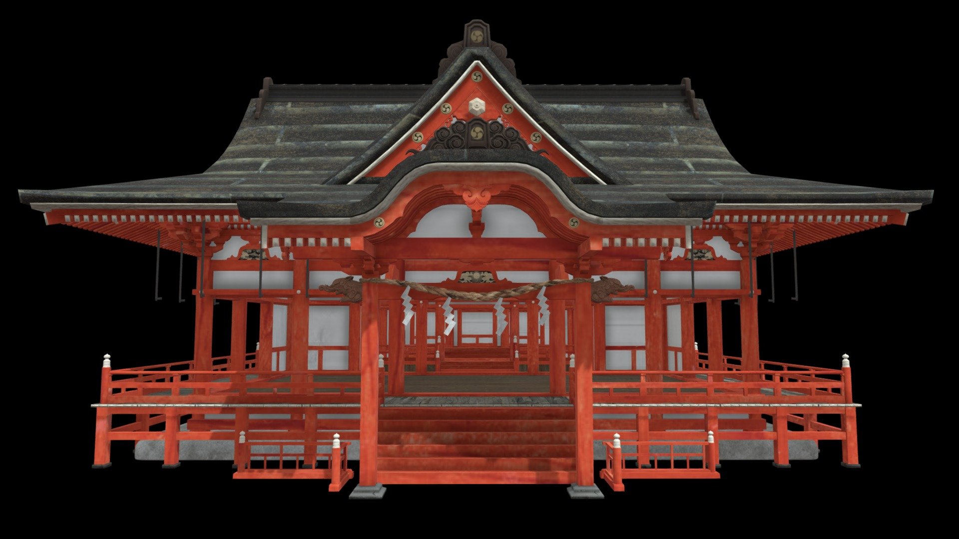 shinto shrine - Buy Royalty Free 3D model by local.yany [3f6115f ...