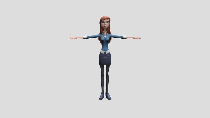 Gwen Tennyson Ben 10 Alien Force 3D Model