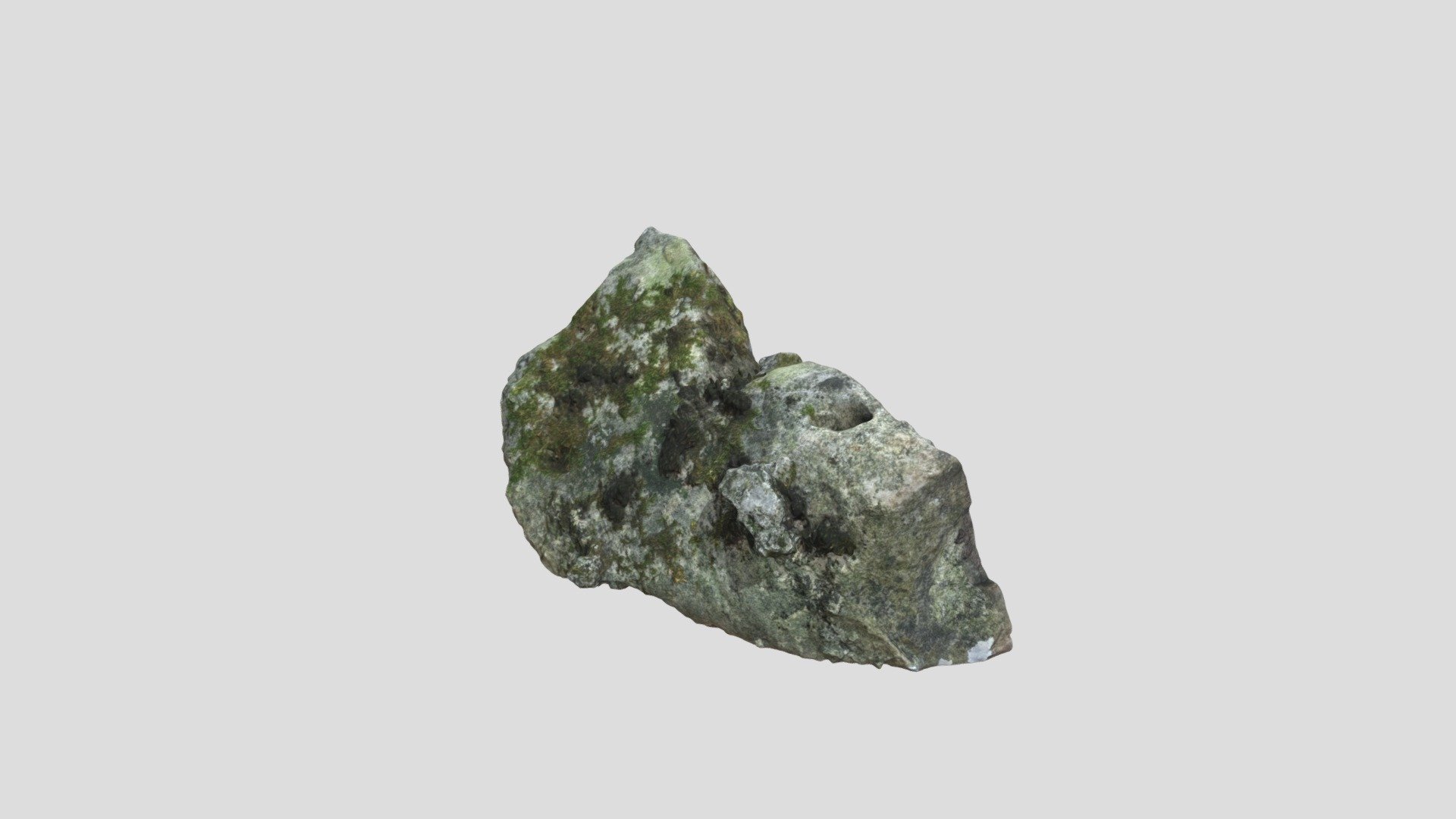 Watertight photoscanned rock