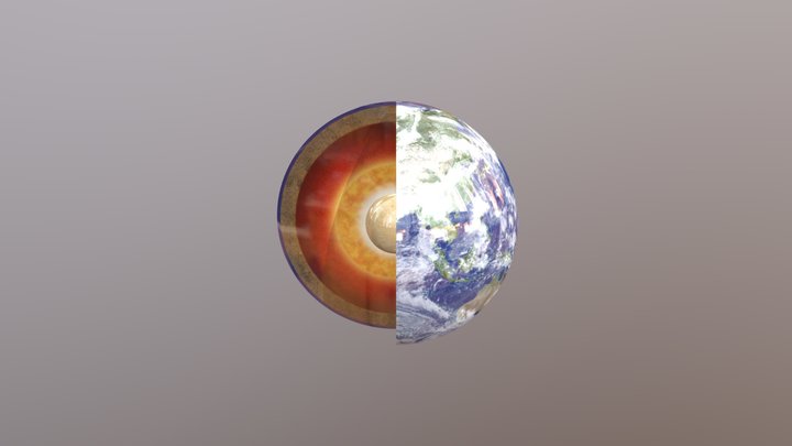 STRUCTURE OF THE EARTH'S LAYERS 3D Model