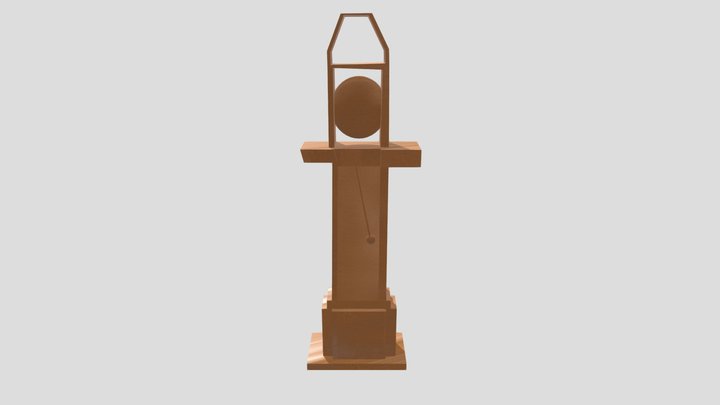 GrandFather Clock 3D Model