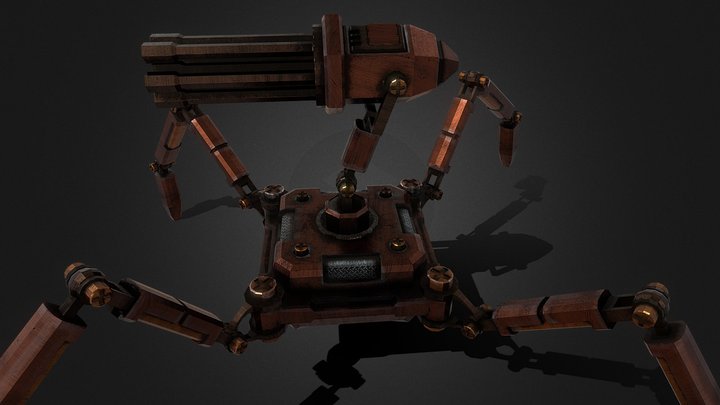 RoboTurret 3D Model