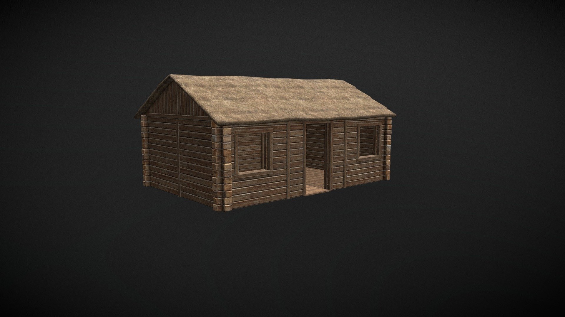 Wooden House Download Free 3d Model By Pampo 3f654e8 Sketchfab 1773