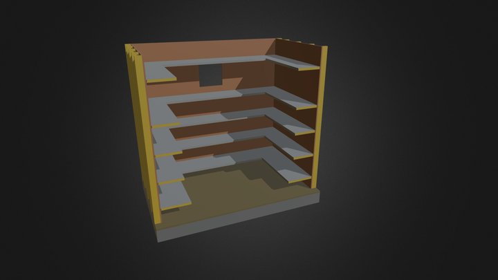 Box Shelf MODEL 3D Model