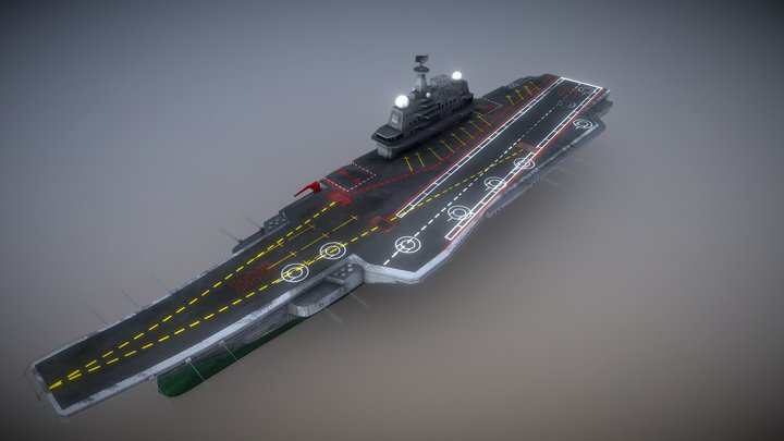 Lianong Aircraft Carrier (Type 001) 3D Model