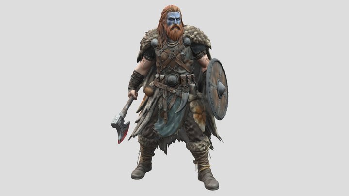 Viking Warrior 3D Model
