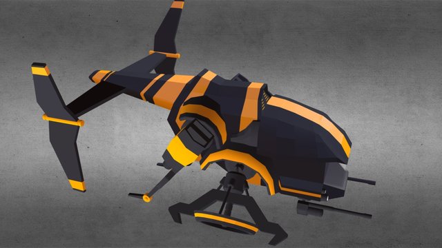 helicopter fbx 3D Model