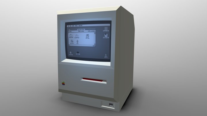 Compact Macintosh 3D Model