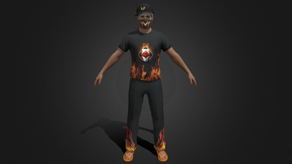 FREE FIRE ROUK FF 3D MODEL
