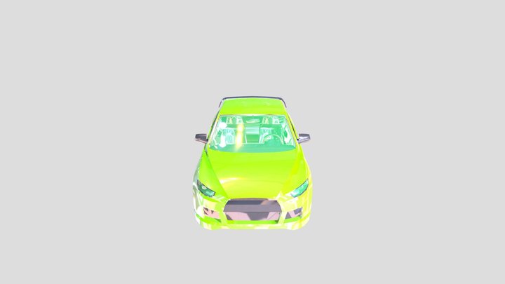 lancer evo 10 chrome vge 3D Model