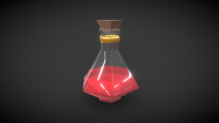 Potion Vial 3D Model