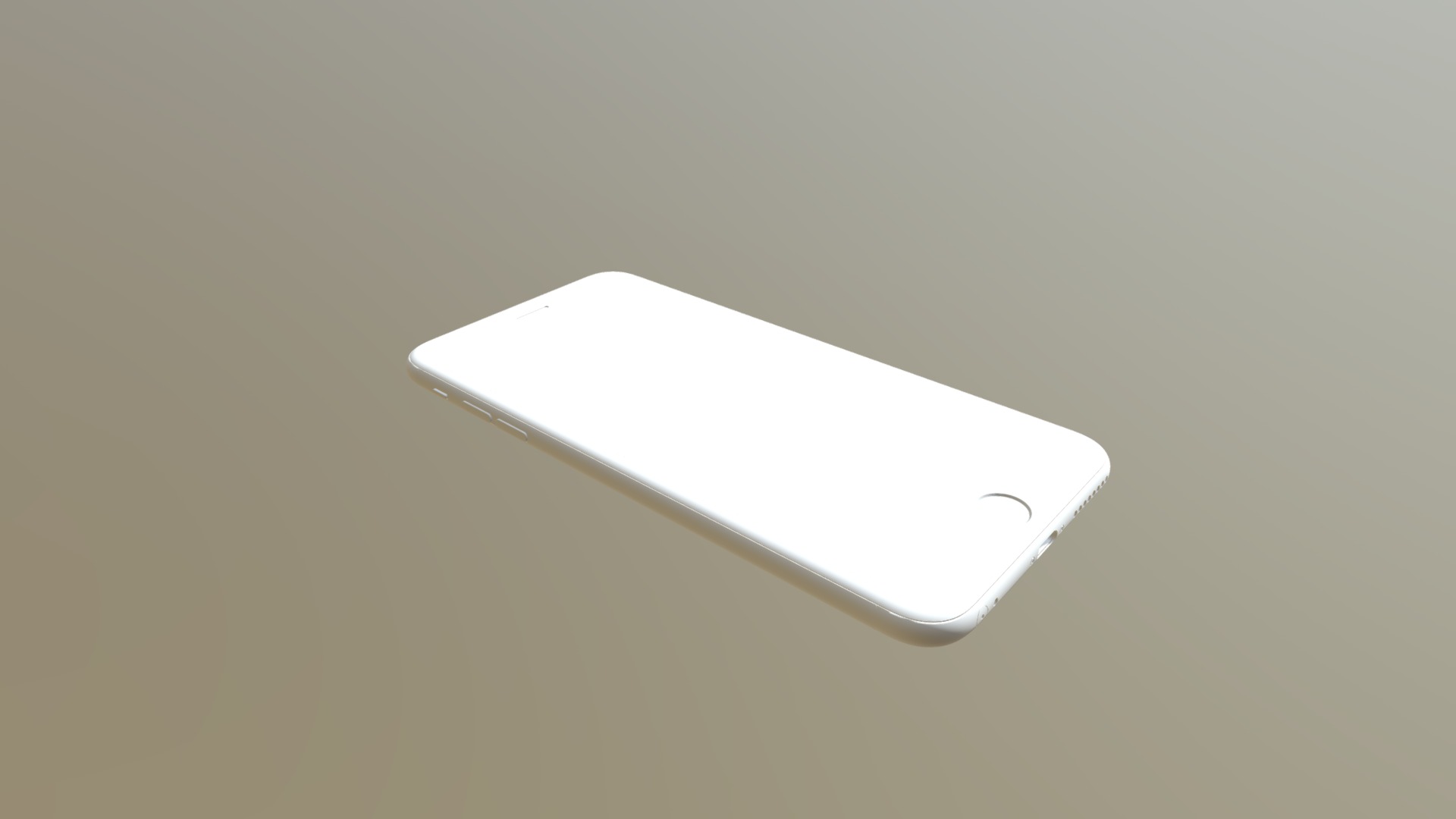 3D model iPhone 6s Plus – original Apple dimensions - This is a 3D model of the iPhone 6s Plus - original Apple dimensions. The 3D model is about a white cell phone.