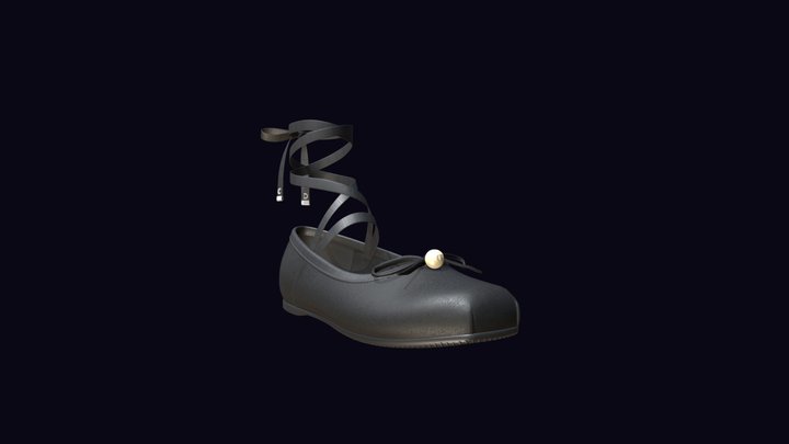 Bailarina D-Joy Satén y grogrén negro – Modello 3D gratuito STL