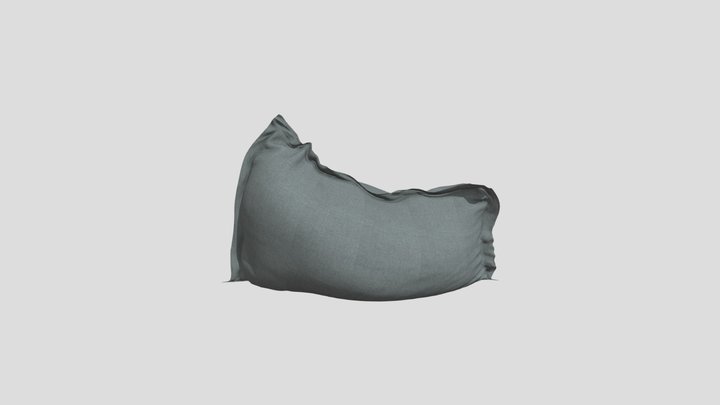 Rectangular Pouf Fold 3D Model