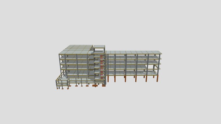 Central Free Shop - modelo estrutural 3D Model