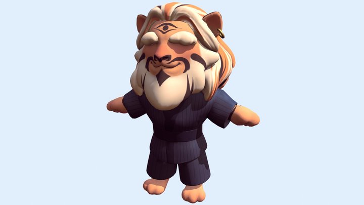 Vihaan - Firbolg Monk 3D Model