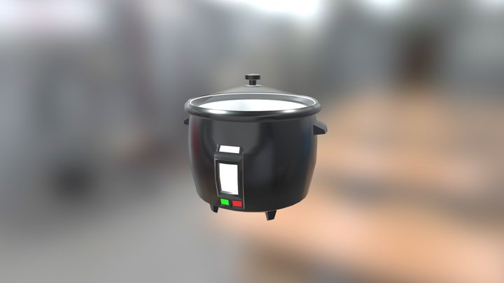 Rice Cooker 3D Model