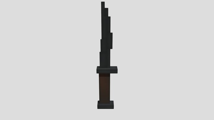 Ritual knife (square) 3D Model