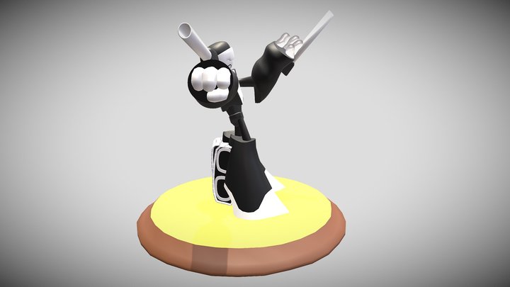 Tankman Minus FNF 3D Model