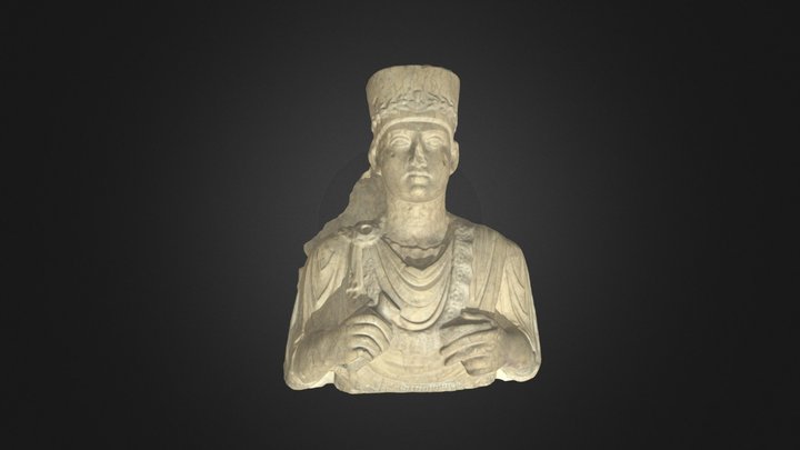 Palmyrene Funerary Relief 3D Model